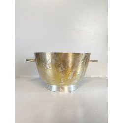 COPPA BOWL DESIGN Giò Ponti PER F.lli Calderoni ALPACCA ARGENTATA ART DECò '30