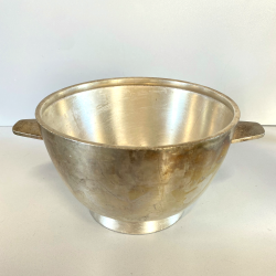 COPPA BOWL DESIGN Giò Ponti PER F.lli Calderoni ALPACCA ARGENTATA ART DECò '30