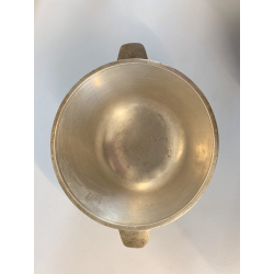 COPPA BOWL DESIGN Giò Ponti PER F.lli Calderoni ALPACCA ARGENTATA ART DECò '30