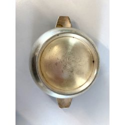 COPPA BOWL DESIGN Giò Ponti PER F.lli Calderoni ALPACCA ARGENTATA ART DECò '30