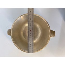 COPPA BOWL DESIGN Giò Ponti PER F.lli Calderoni ALPACCA ARGENTATA ART DECò '30