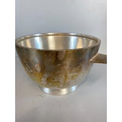 COPPA BOWL DESIGN Giò Ponti PER F.lli Calderoni ALPACCA ARGENTATA ART DECò '30