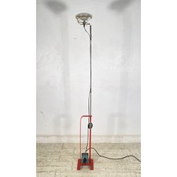 LAMPADA DA TERRA FLOS TOIO NERO ACHILLE CASTIGLIONI PIANTANA DESIGN ANNI 70 LAMP