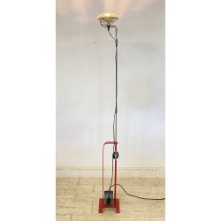 LAMPADA DA TERRA FLOS TOIO NERO ACHILLE CASTIGLIONI PIANTANA DESIGN ANNI 70 LAMP