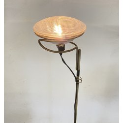 LAMPADA DA TERRA FLOS TOIO NERO ACHILLE CASTIGLIONI PIANTANA DESIGN ANNI 70 LAMP