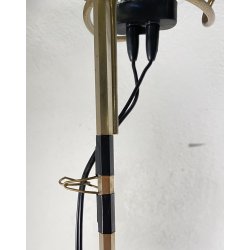 LAMPADA DA TERRA FLOS TOIO NERO ACHILLE CASTIGLIONI PIANTANA DESIGN ANNI 70 LAMP
