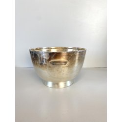 COPPA BOWL DESIGN Giò Ponti PER F.lli Calderoni ALPACCA ARGENTATA ART DECO '30