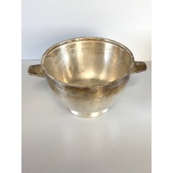 COPPA BOWL DESIGN Giò Ponti PER F.lli Calderoni ALPACCA ARGENTATA ART DECO '30