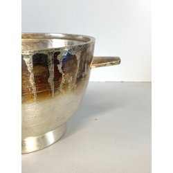 COPPA BOWL DESIGN Giò Ponti PER F.lli Calderoni ALPACCA ARGENTATA ART DECO '30