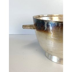 COPPA BOWL DESIGN Giò Ponti PER F.lli Calderoni ALPACCA ARGENTATA ART DECO '30