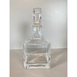 BOTTIGLIA CUBO DECANTER CRISTALLO Colle VINTAGE DESIGN Whisky Cognac LIQUORE '70