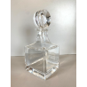 BOTTIGLIA CUBO DECANTER CRISTALLO Colle VINTAGE DESIGN Whisky Cognac LIQUORE '70