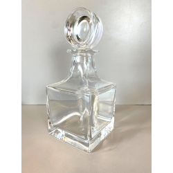 BOTTIGLIA CUBO DECANTER CRISTALLO Colle VINTAGE DESIGN Whisky Cognac LIQUORE '70