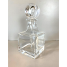 BOTTIGLIA CUBO DECANTER CRISTALLO Colle VINTAGE DESIGN Whisky Cognac LIQUORE '70