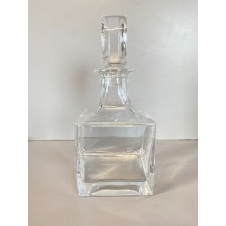 BOTTIGLIA CUBO DECANTER CRISTALLO Colle VINTAGE DESIGN Whisky Cognac LIQUORE '70