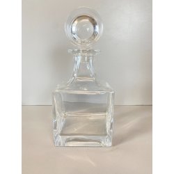 BOTTIGLIA CUBO DECANTER CRISTALLO Colle VINTAGE DESIGN Whisky Cognac LIQUORE '70