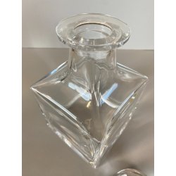 BOTTIGLIA CUBO DECANTER CRISTALLO Colle VINTAGE DESIGN Whisky Cognac LIQUORE '70
