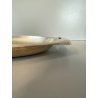 PIATTO PORTATA OVALE DESIGN F.lli Calderoni MILANO ALPACCA ARGENTATA 45x24cm '50