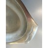 PIATTO PORTATA OVALE DESIGN F.lli Calderoni MILANO ALPACCA ARGENTATA 45x24cm '50
