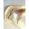 PIATTO PORTATA OVALE DESIGN F.lli Calderoni MILANO ALPACCA ARGENTATA 45x24cm '50