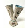VASO LABOR DERUTA MAIOLICA SMALTATA CERAMICA DESIGN VINTAGE SANTE PELLI SCULTURA