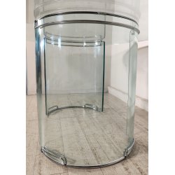 TAVOLO PRANZO VETRO OVALE anni 70 DESIGN ATTR. Gallotti & Radice TABLE GLASS