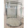 TAVOLO PRANZO VETRO OVALE anni 70 DESIGN ATTR. Gallotti & Radice TABLE GLASS