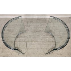 TAVOLO PRANZO VETRO OVALE anni 70 DESIGN ATTR. Gallotti & Radice TABLE GLASS