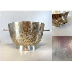 COPPA BOWL F.lli Calderoni DESIGN Giò Ponti ALPACCA ARGENTATA n°6 ART DECO '30