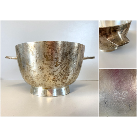 COPPA BOWL F.lli Calderoni DESIGN Giò Ponti ALPACCA ARGENTATA n°6 ART DECO '30