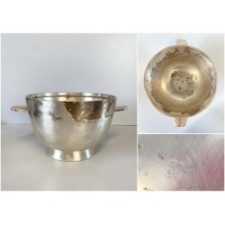 BOWL COPPA F.lli Calderoni DESIGN Giò Ponti ALPACCA ARGENTATA n°6 ART DECO '30
