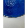 VASO VINTAGE VETRO MURANO Zecchin BLU MILLEFIORI AVVENTURINA ORO ARGENTO '80/'90