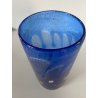 VASO VINTAGE VETRO MURANO Zecchin BLU MILLEFIORI AVVENTURINA ORO ARGENTO '80/'90
