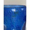 VASO VINTAGE VETRO MURANO Zecchin BLU MILLEFIORI AVVENTURINA ORO ARGENTO '80/'90