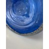 VASO VINTAGE VETRO MURANO Zecchin BLU MILLEFIORI AVVENTURINA ORO ARGENTO '80/'90