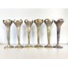 SET 6 VASI MONOFIORE DESIGN Gio Ponti PER F.lli Calderoni ALPACCA ARGENTATO '900