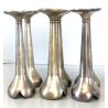 SET 6 VASI MONOFIORE DESIGN Gio Ponti PER F.lli Calderoni ALPACCA ARGENTATO '900
