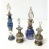SET 4 FIALA PORTAPROFUMO VETRO SOFFIATO MURANO BOCCETTA GLASS ART DESIGN PERFUME