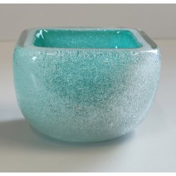VASO PULEGOSO VERDE vetro sommerso Murano Venini ANNI 40 design Carlo Scarpa