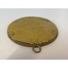MINIATURA RITRATTO OVALE GIOVANE DONNA Simonetta Vespucci CORNICE METALLO '800
