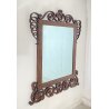ANTICA SPECCEHIRA CAMINIERA MURO 1920 ART NOUVEAU SPECCHIO LEGNO NOCE INTARSIATO