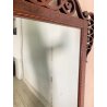 ANTICA SPECCEHIRA CAMINIERA MURO 1920 ART NOUVEAU SPECCHIO LEGNO NOCE INTARSIATO