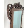 ANTICA SPECCEHIRA CAMINIERA MURO 1920 ART NOUVEAU SPECCHIO LEGNO NOCE INTARSIATO
