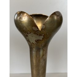 SET 7 VASI MONOFIORE DESIGN Gio Ponti PER F.lli Calderoni ALPACCA ARGENTATO '900