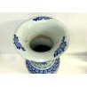 GRANDE VASO PORCELLANA CINESE BLU BIANCA IDEOGRAMMI DOPPIA FELICITà '800/'900