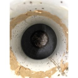 GRANDE VASO PORCELLANA CINESE BLU BIANCA IDEOGRAMMI DOPPIA FELICITà '800/'900
