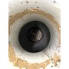 GRANDE VASO PORCELLANA CINESE BLU BIANCA IDEOGRAMMI DOPPIA FELICITà '800/'900