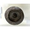 ANTICO TORCERE LAMIERINO SBALZATO ARGENTATO DECORO BAROCCO XVIII-XIX sec 48 cm/h