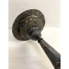 ANTICO TORCERE LAMIERINO SBALZATO ARGENTATO DECORO BAROCCO XVIII-XIX sec 48 cm/h