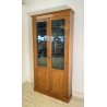 ANTICA LIBRERIA VETRINA LEGNO NOCE 2 ANTE CREDENZA PRIMI 1900 ARMADIO CRISTALLI